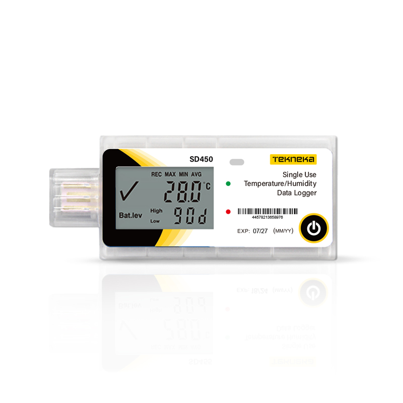 Tekneka SD450 Single Use Temp/Humidity Data Logger